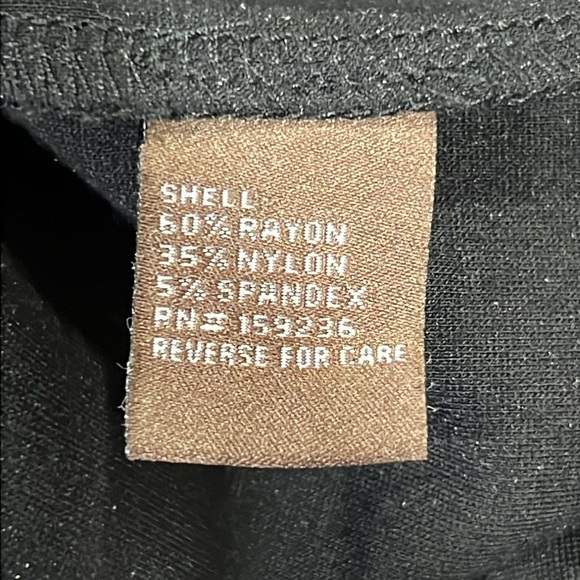 J. McLaughlin Catalyst Dress M Black 3/4 Sleeves Pockets Stretch Knee Length - Picture 11 of 11